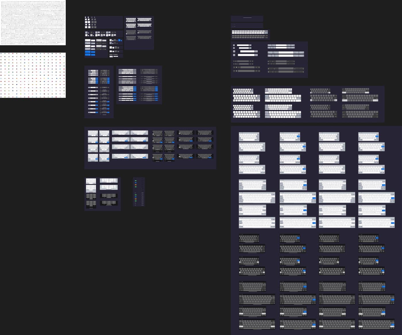 Assets page: wall of 1,695 icons and device kits